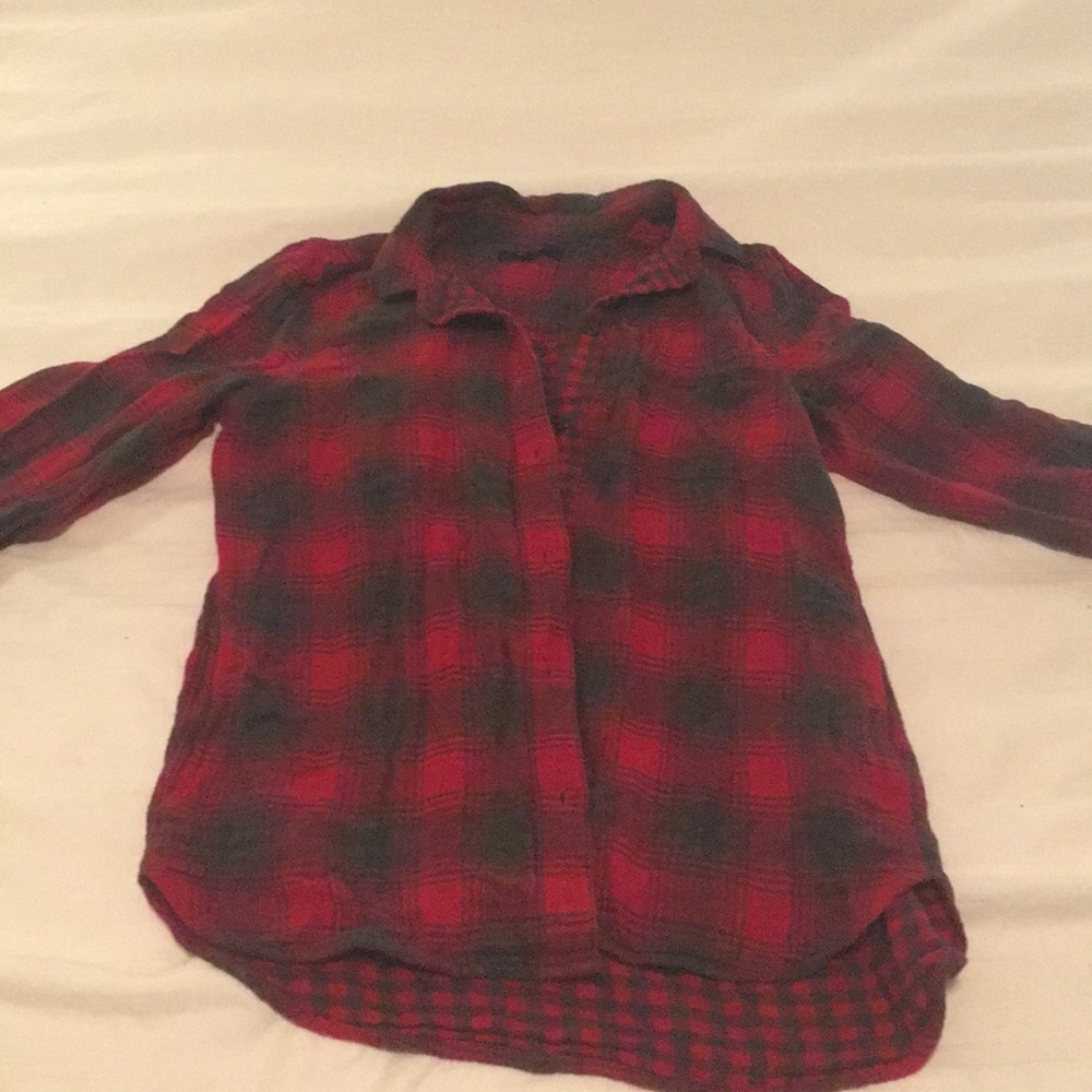 Madewell flannel top S